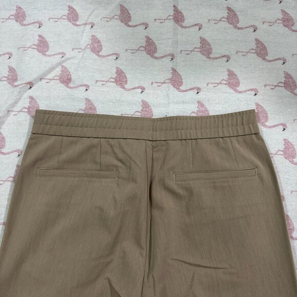 Kiton Khaki Casual Trousers With Red Decorative Buttons - Picture 6 of 6